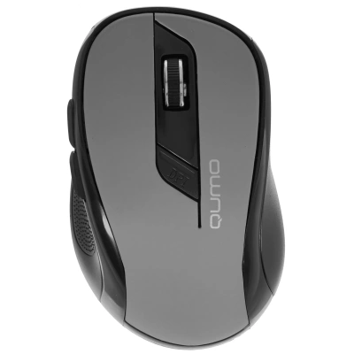 Мышь беспроводная Qumo Office Line Gray M63 серый, 1600 dpi, радиоканал, USB, кнопки - 6 [24360]