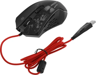 Мышь проводная Defender Sin'Sister GM-933 черный, 7200 dpi, USB, кнопки - 6 [52933]