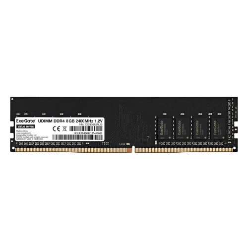Оперативная память ExeGate Value 8GB DDR4 2400MHz DIMM [EX283085RUS]