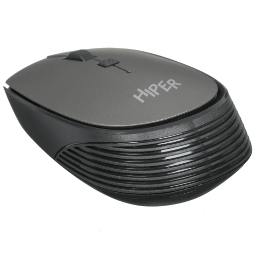 Мышь беспроводная HIPER HOMW-081 серый, 1600 dpi, радиоканал, USB, кнопки - 4 [HOMW-081]