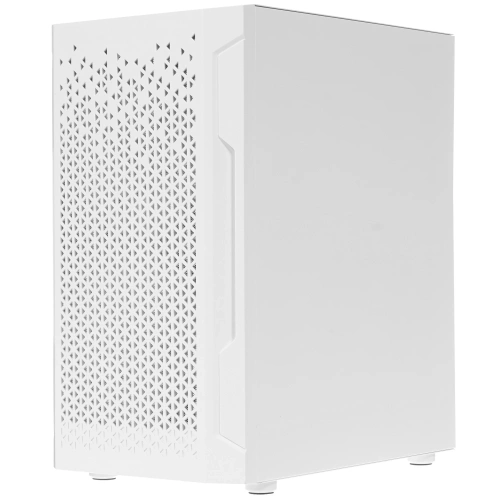 Компьютерный корпус Powercase Mistral Micro Z3W Mesh LED, Tempered Glass, 2x 140mm + 1х 120mm 5-color fan, белый, mATX [CMIMZW-L3]