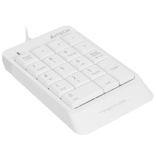 Числовой блок A4Tech Fstyler FK13P проводной, USB, белый [FK13P]