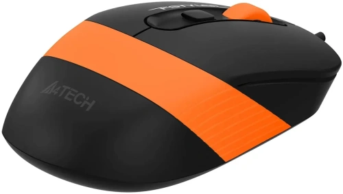 Мышь проводная A4Tech Fstyler FM10S черный/оранжевый, 1600 dpi, USB, кнопки - 4 [FM10S USB ORANGE]