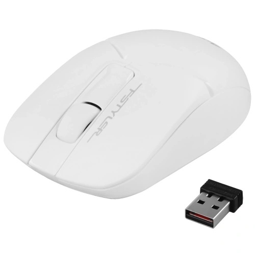 Мышь беспроводная A4Tech Fstyler 1200 dpi, радиоканал, USB, кнопки - 3 [FG12 белый]