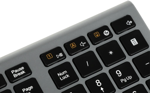 Клавиатура Oklick 890S серый USB беспроводная slim [WT-1901]