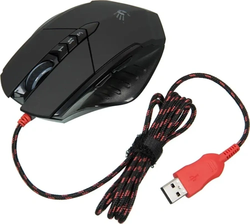 Мышь проводная A4Tech Bloody V7 черный, 3200 dpi, USB Type-A, кнопки - 8 [89577]