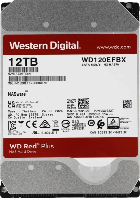 Жесткий диск SATA 12TB 6GB/S 256MB RED WD120EFBX WDC [WD120EFBX]