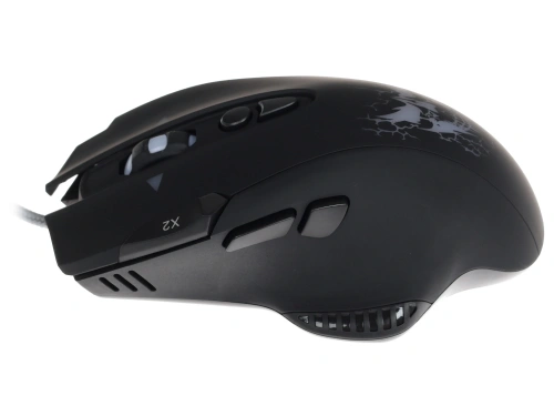 Мышь проводная Qumo Devastator M12 серый, 3200 dpi, USB, кнопки - 8 [M12]