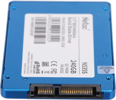 Твердотельный накопитель Netac N535S 2.5 SATAIII 3D NAND SSD 240GB [NT01N535S-240G-S3X]