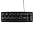 Клавиатура проводная Гарнизон GK-100L, мембранная, 104 клавиш, защита от брызг, кабель 1.8м, черная [21375]