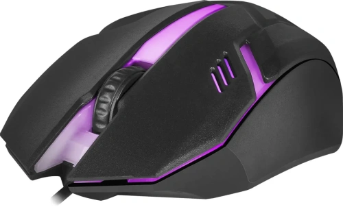 Мышь проводная Defender Hit MB-550 черный, 1600 dpi, USB, кнопки - 4 [52550]