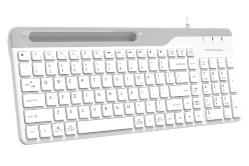 Клавиатура A4Tech Fstyler FK25 проводная, USB, белый/серый [FK25 WHITE]