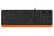Клавиатура A4Tech Fstyler FK10 проводная, USB, черный/оранжевый [FK10 ORANGE]