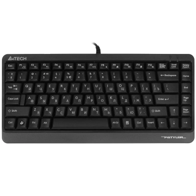 Клавиатура A4Tech Fstyler FKS11 проводная, USB, черный/серый [FKS11 GREY]