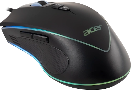 Мышь проводная Acer OMW131 черный, 6400 dpi, USB, кнопки - 7 [ZL.MCEEE.015]