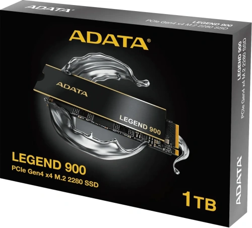 Накопитель SSD ADATA LEGEND 900, 1Tb, PCIe 4.0 x4, M.2 2280, NVMe, R/W 7000/4700, с радиатором [SLEG-900-1TCS]