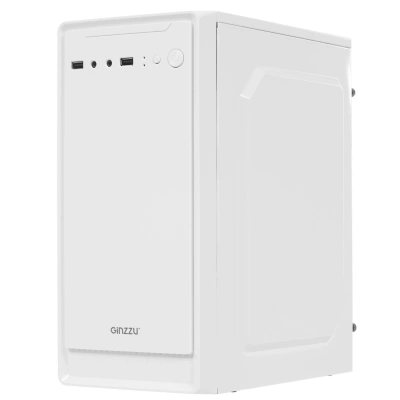 Компьютерный корпус MiniTower Ginzzu B185 White mATX [B185]