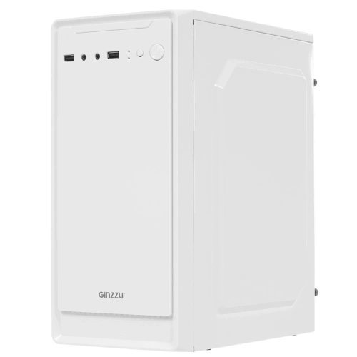 Компьютерный корпус MiniTower Ginzzu B185 White mATX [B185]