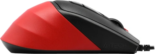 Мышь проводная A4Tech Fstyler FM45S Air красный/черный, 2400 dpi, USB, кнопки - 7 [FM45S AIR USB (SPORTS RED)]