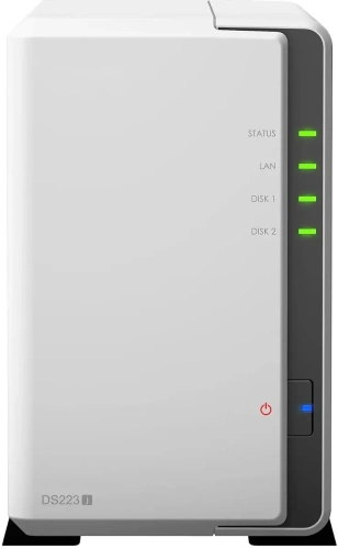 СХД настольное исполнение SYNOLOGY 2BAY NO HDD [DS223J]