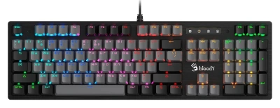Клавиатура A4Tech Bloody B828N проводная USB черный/серый [B828N]