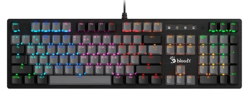 Клавиатура A4Tech Bloody B828N проводная USB черный/серый [B828N]