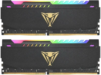 Оперативная память DDR 4 DIMM 64Gb (32Gbx2) PC28800, 3600Mhz, CL20, Patriot Viper Steel RGB Kit [PVSR464G360C0K]
