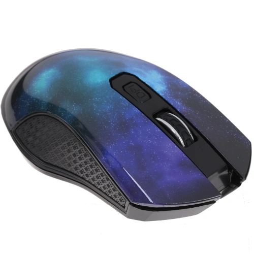 Мышь беспроводная Qumo Office M27 Universe синий, 1600 dpi [Universe M27]