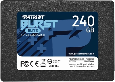 Накопитель SSD Patriot Burst Elite 240GB, SATA 2.5&quot;, PBE240GS25SSDR, 450/320, RET [PBE240GS25SSDR]