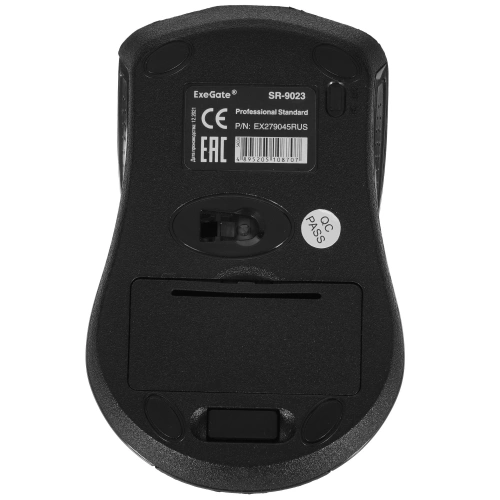 Мышь беспроводная ExeGate Professional Standard SR-9023 черный, 1200 dpi [EX279045RUS]