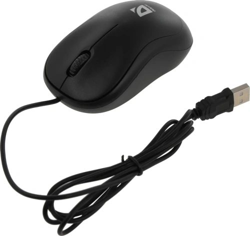 Мышь проводная Defender Patch MS-759 черный, 1000 dpi, USB, кнопки - 3 [52759]
