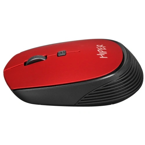 Мышь беспроводная HIPER HOMW-082 красный, 1600 dpi, радиоканал, USB, кнопки - 4 [HOMW-082]