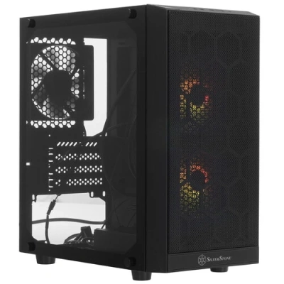 Компьютерный корпус Silverstone Precision Mini Tower Micro ATX Computer Case, ARGb [SST-PS15B-PRO]