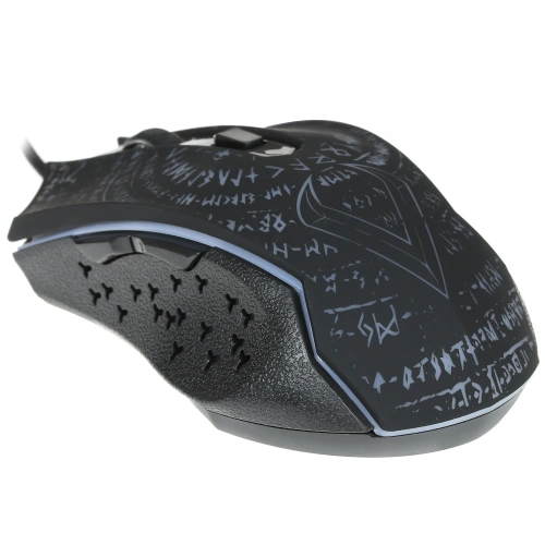 Мышь проводная Qumo Valhalla M35 черный, 3200 dpi, USB, кнопки - 6 [Valhalla M35]