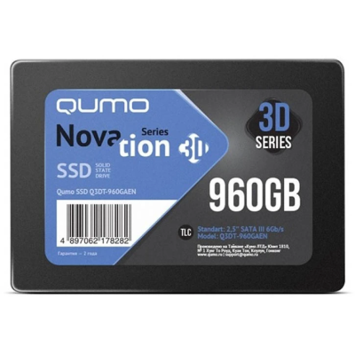 Накопитель QUMO SSD 960GB Novation TLC 3D 2.5&quot; [Q3DT-960GSCY]