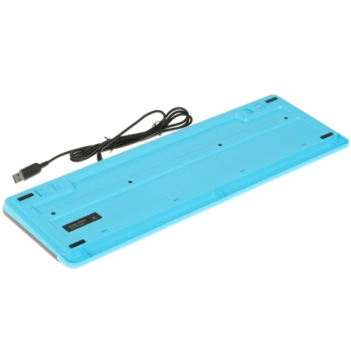 Клавиатура A4Tech Fstyler FKS10 проводная, USB, черный/синий [FKS10 BLUE]