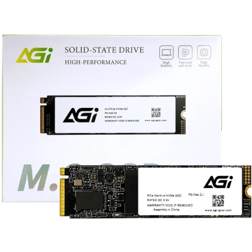 Накопитель SSD AGI 1Tb PCIe 4.0 x4, M.2 2280, NVMe, R/W 4700/2800 [AGI1T0G43AI818]