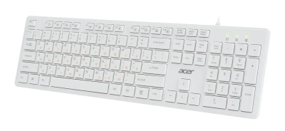 Клавиатура Acer OKW123 проводная, USB, белый [ZL.KBDEE.00D]