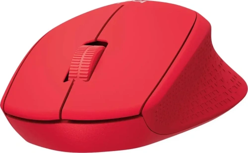 Мышь беспроводная Logitech M280 красный, 1000 dpi, радиоканал, USB, кнопки - 3 [910-004308]