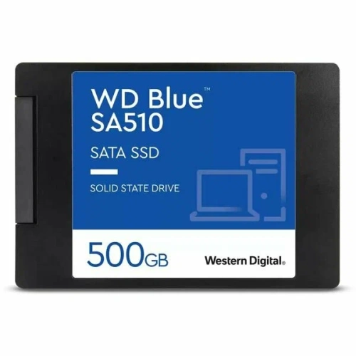 Накопитель SSD WD Blue SA510, 500GB, SATA III, 2.5&quot;, R/W 560/510 [WDS500G3B0A]