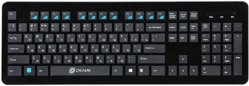 Клавиатура Oklick 870S беспроводная, USB, Радиоканал, черный [870S]