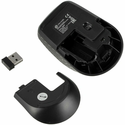 Мышь беспроводная Oklick 486MW серый/черный, 1000 dpi, радиоканал, USB, кнопки - 3 [SR-1806 GREY]
