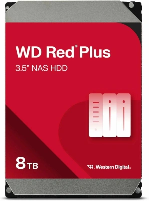 Жесткий диск Western Digital Red Plus NAS HDD 3.5&quot; SATA 8Tb [WD80EFPX]