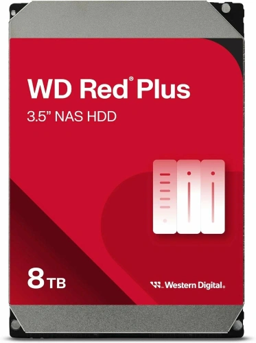Жесткий диск Western Digital Red Plus NAS HDD 3.5&quot; SATA 8Tb [WD80EFPX]