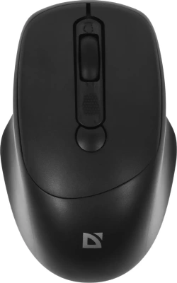 Мышь беспроводная Defender Feam MM-296 черный, 1600 dpi, радиоканал, USB, кнопки - 4 [52296]