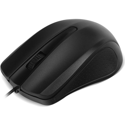 Мышь проводная CBR черный, 1000 dpi, USB, кнопки - 3 [CM 103 Black]