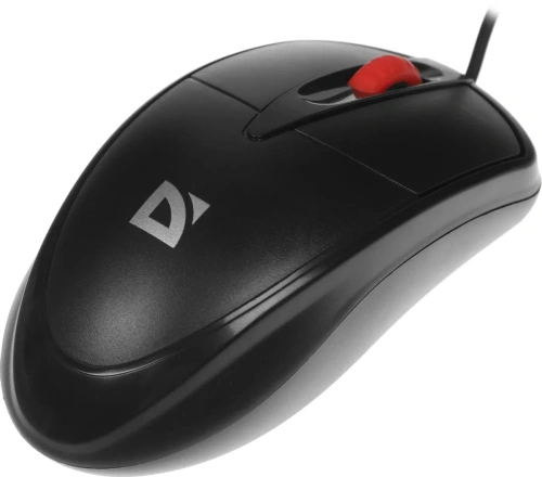 Мышь проводная Defender Icon MB-057 черный, 1000 dpi, USB, кнопки - 3 [52057]