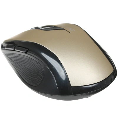 Мышь беспроводная Qumo Office Line Bronze M64 золотистый, 1600 dpi, кнопки - 6 [24361]