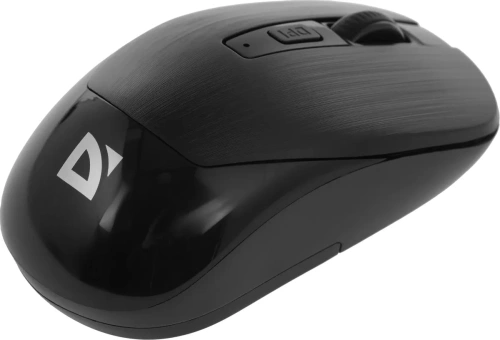 Мышь беспроводная Defender Wave MM-995 черный, 1600 dpi, радиоканал, USB, кнопки - 4 [52995]