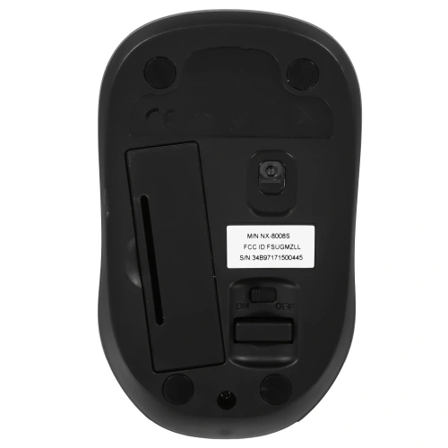 Мышь беспроводная NX-8008S белый/серый, тихая [31030028403]